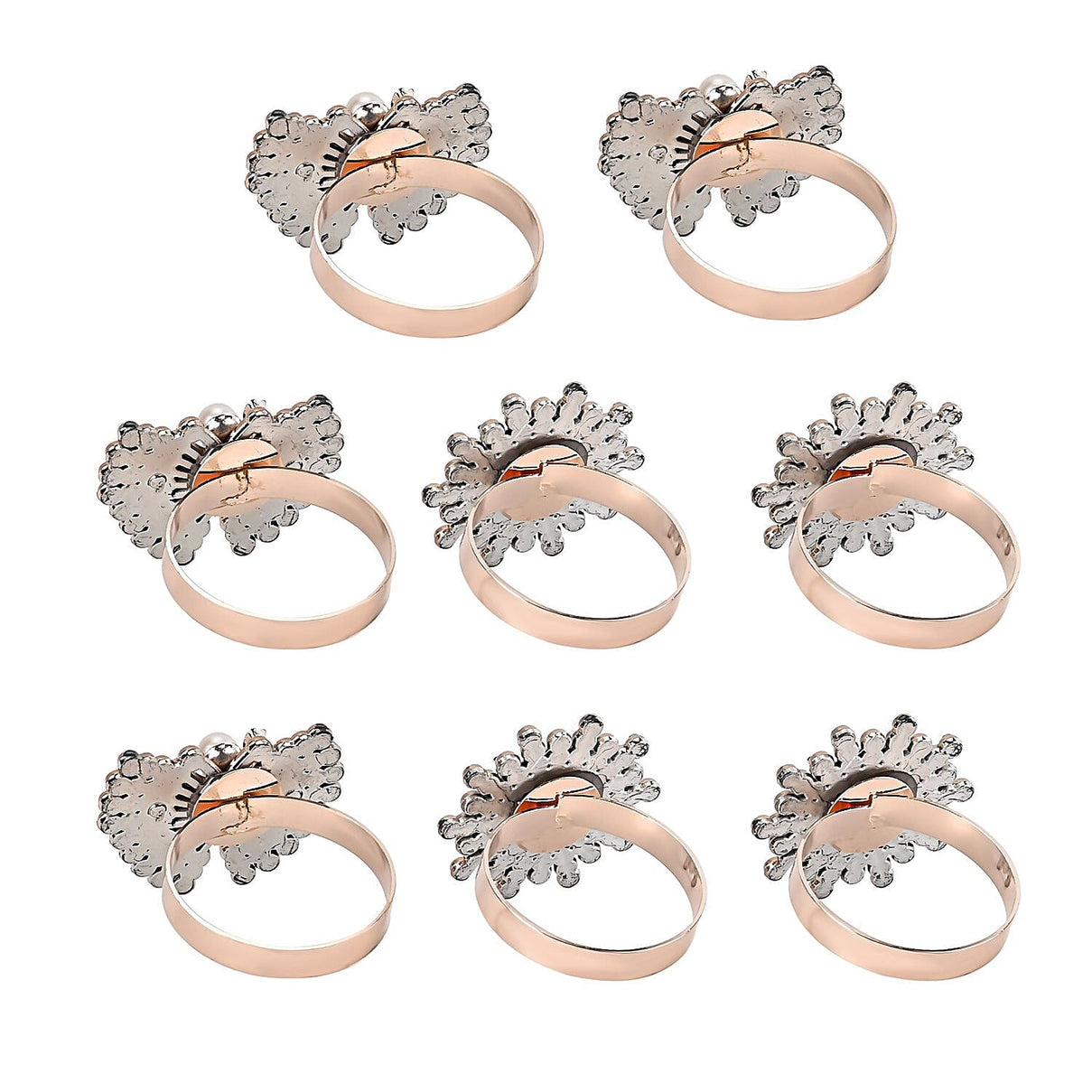 Exquisite Set of 8 Napkin Rings in a Box 7599080 2
