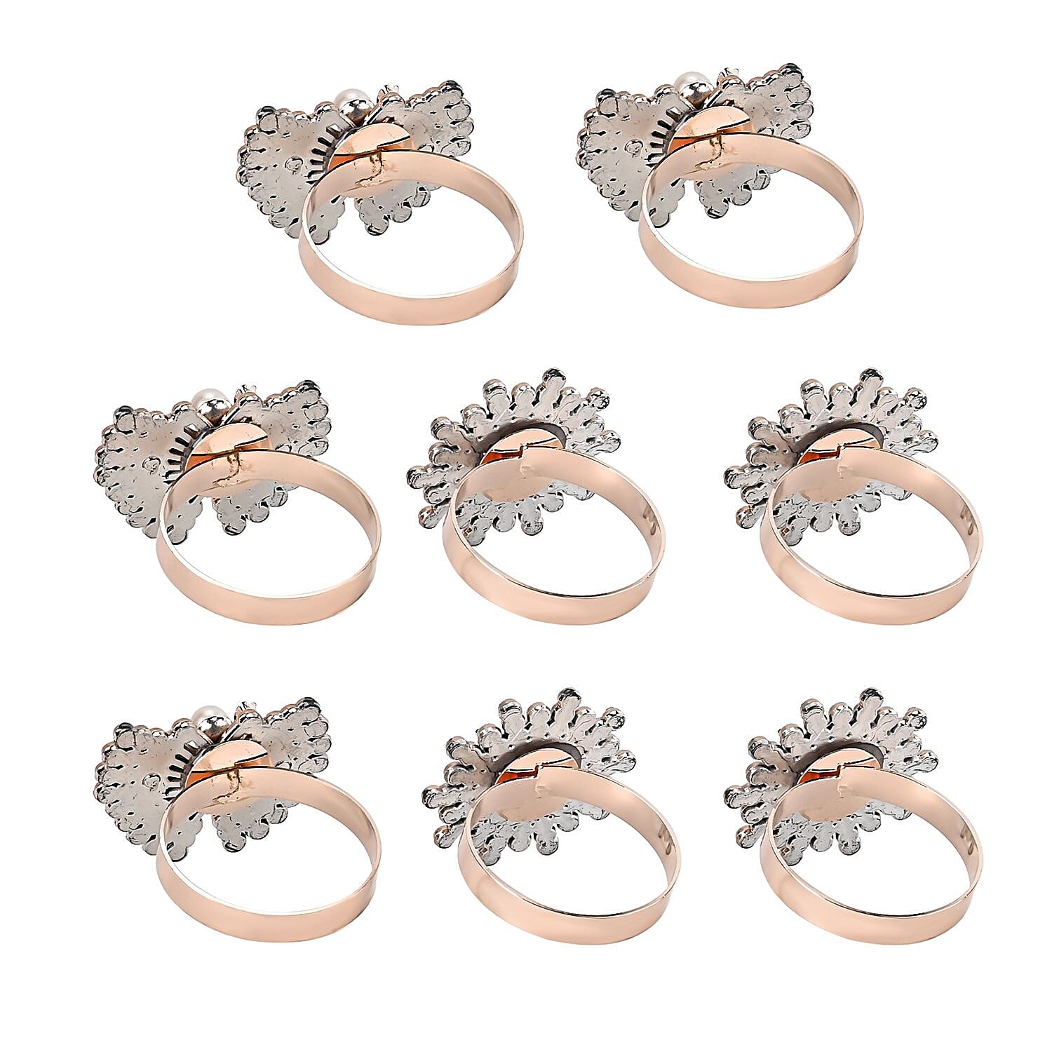 Exquisite Set of 8 Napkin Rings in a Box 7599080 2