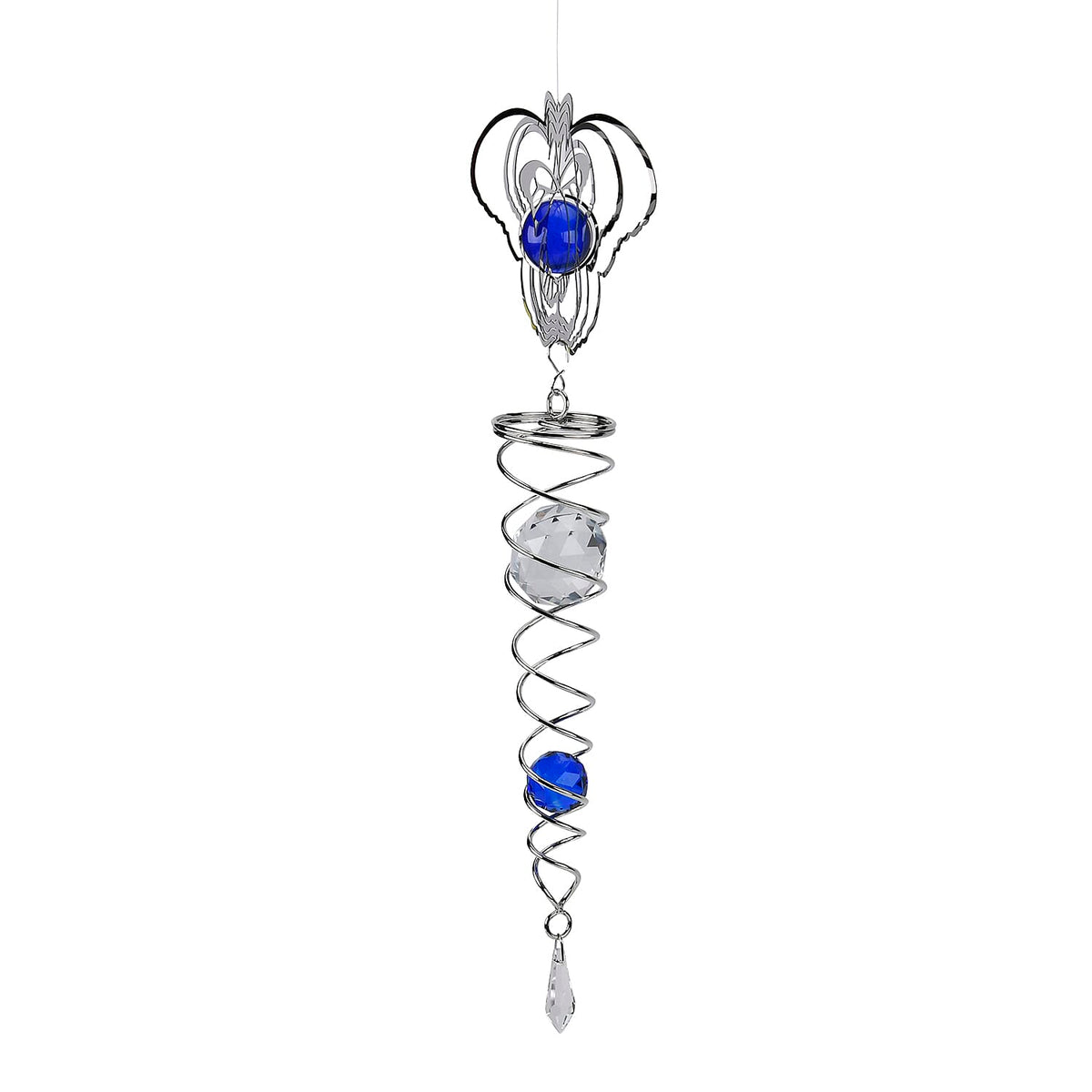 Hanging Magic Kinetic Sculpture Butterfly Wind Spinner  - Silver 7704828 4