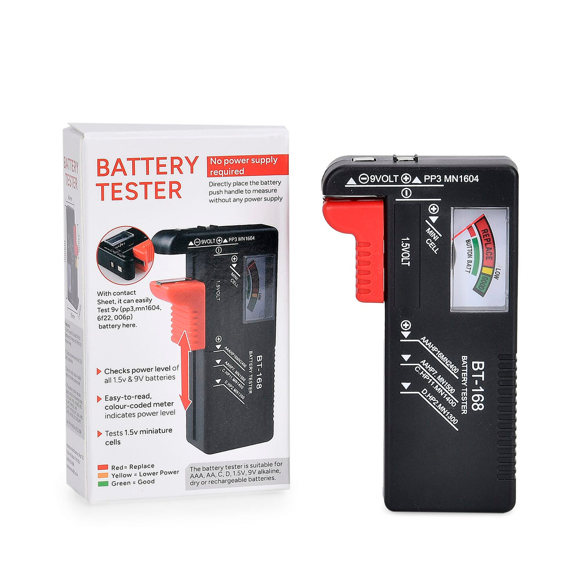 Universal Battery Checker Model BT-168 7816127 10