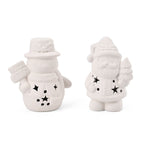 Christmas Ceramic Paint Set With LED Light, Inc. Snowman - Santa, Paint Colours and Brushes