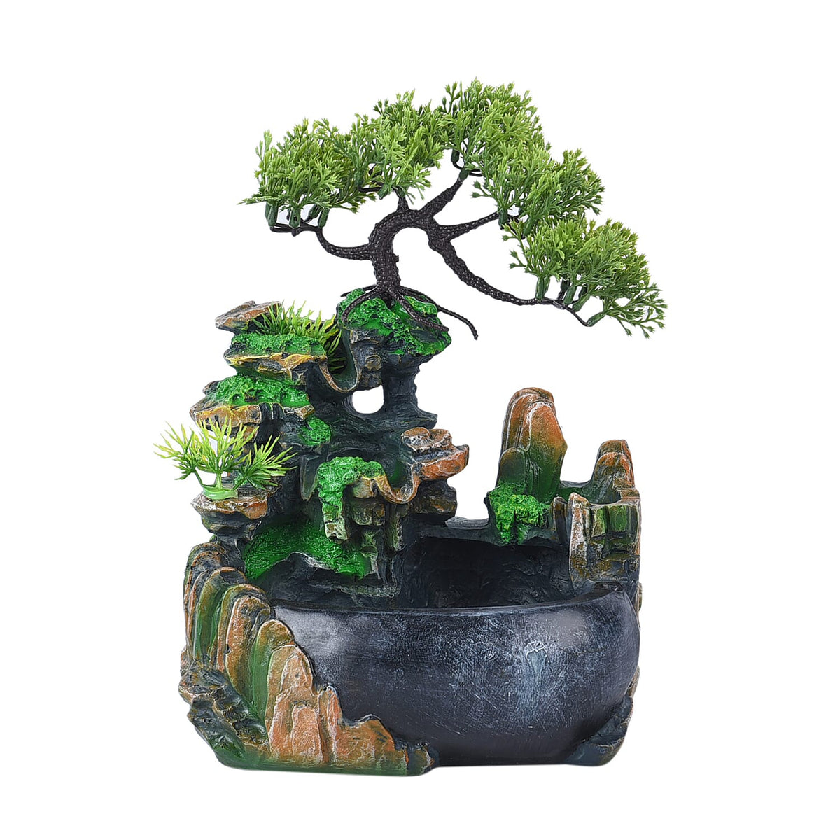 Home Decorative Forest Water Fountain with LED Light and Smoke A 6715867 0