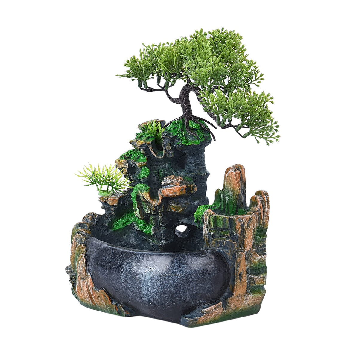 Home Decorative Forest Water Fountain with LED Light and Smoke A 6715867 2