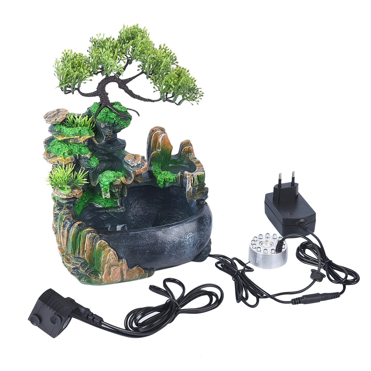 Home Decorative Forest Water Fountain with LED Light and Smoke A 6715867 4