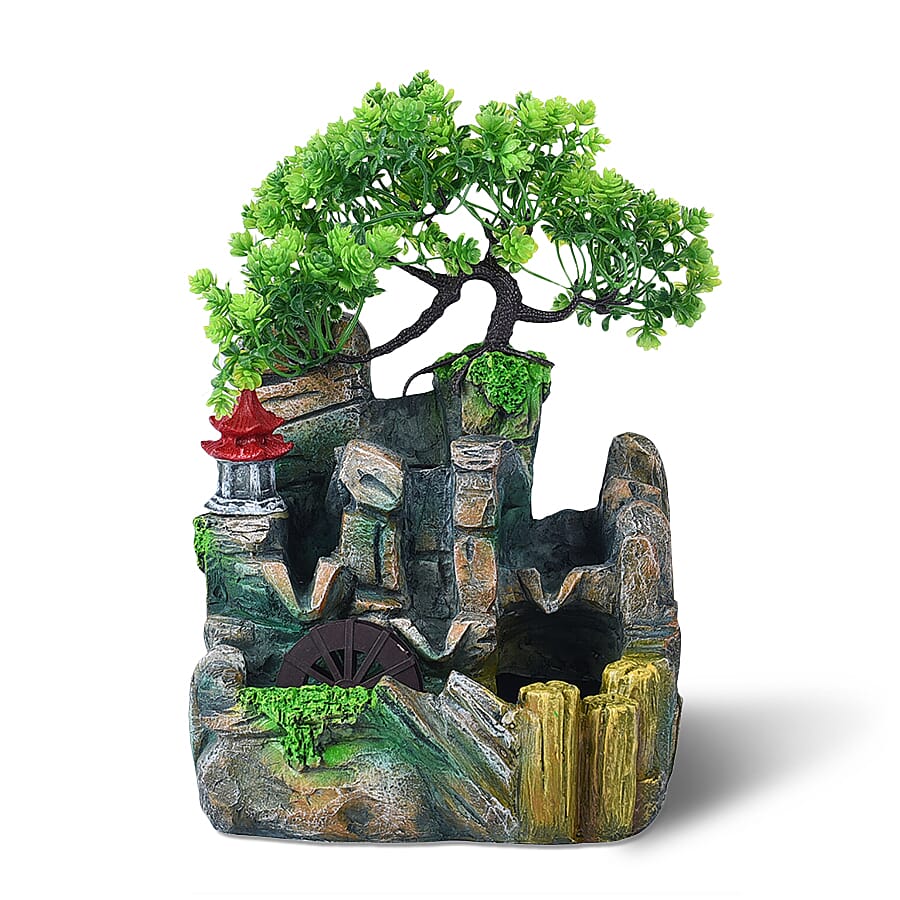 Home Decorative Forest Water Fountain with LED Light and Smoke C 6715869 0
