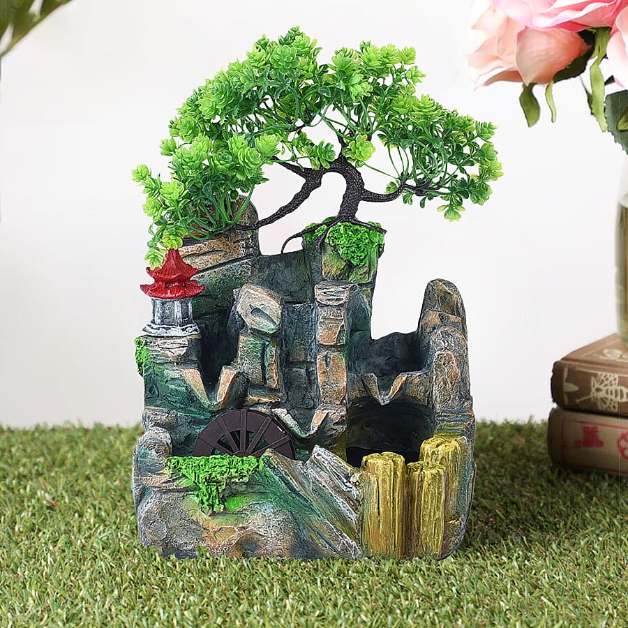 Home Decorative Forest Water Fountain with LED Light and Smoke C 6715869 1