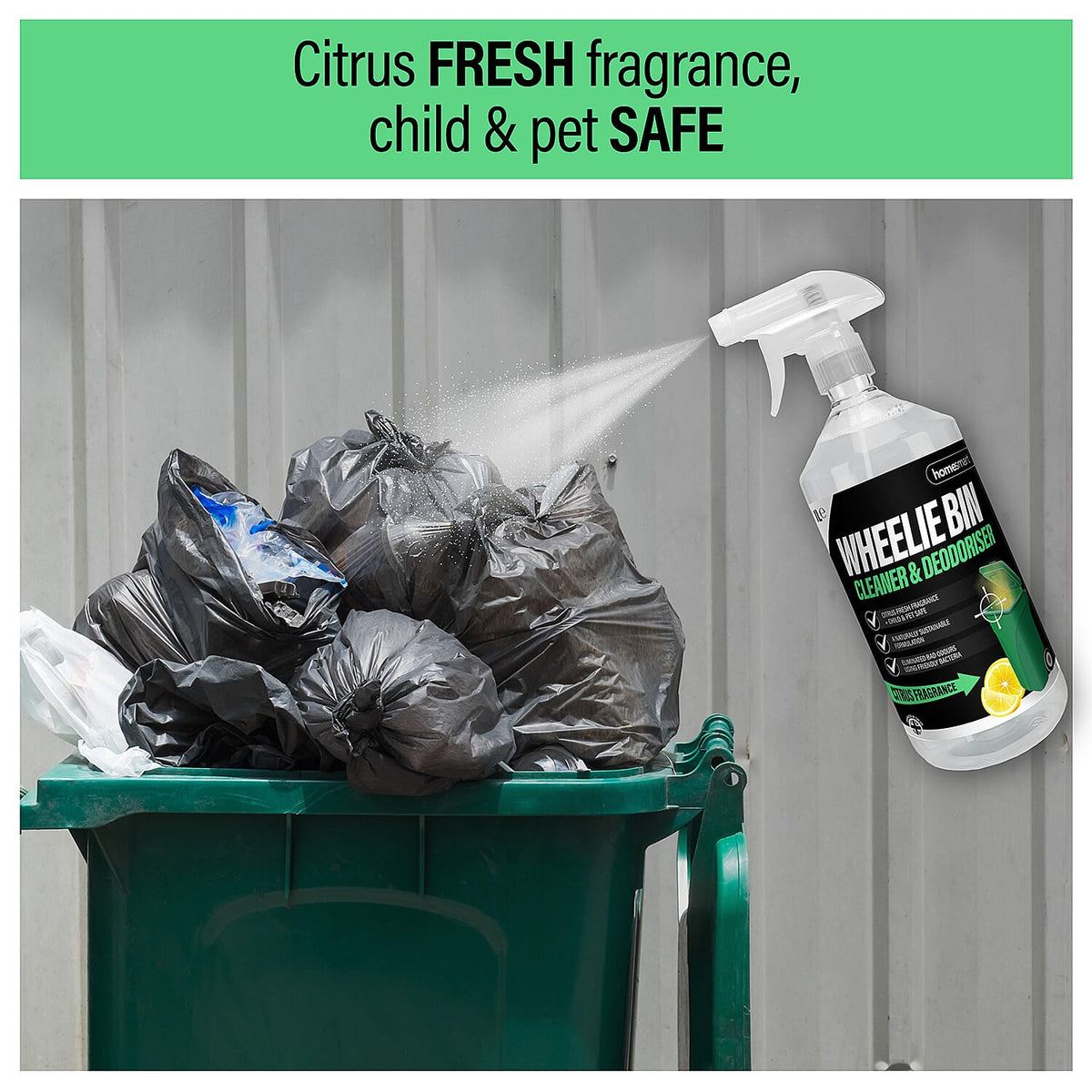 Home Smart Happy Bin Cleaner-Deodoriser - 500ml 7362148 5