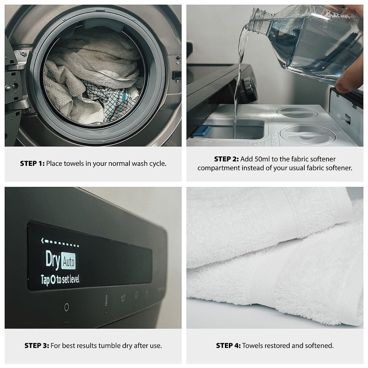 Home Smart Towel Reviver 1L - Spray Nozzle Included - White 7362121 1