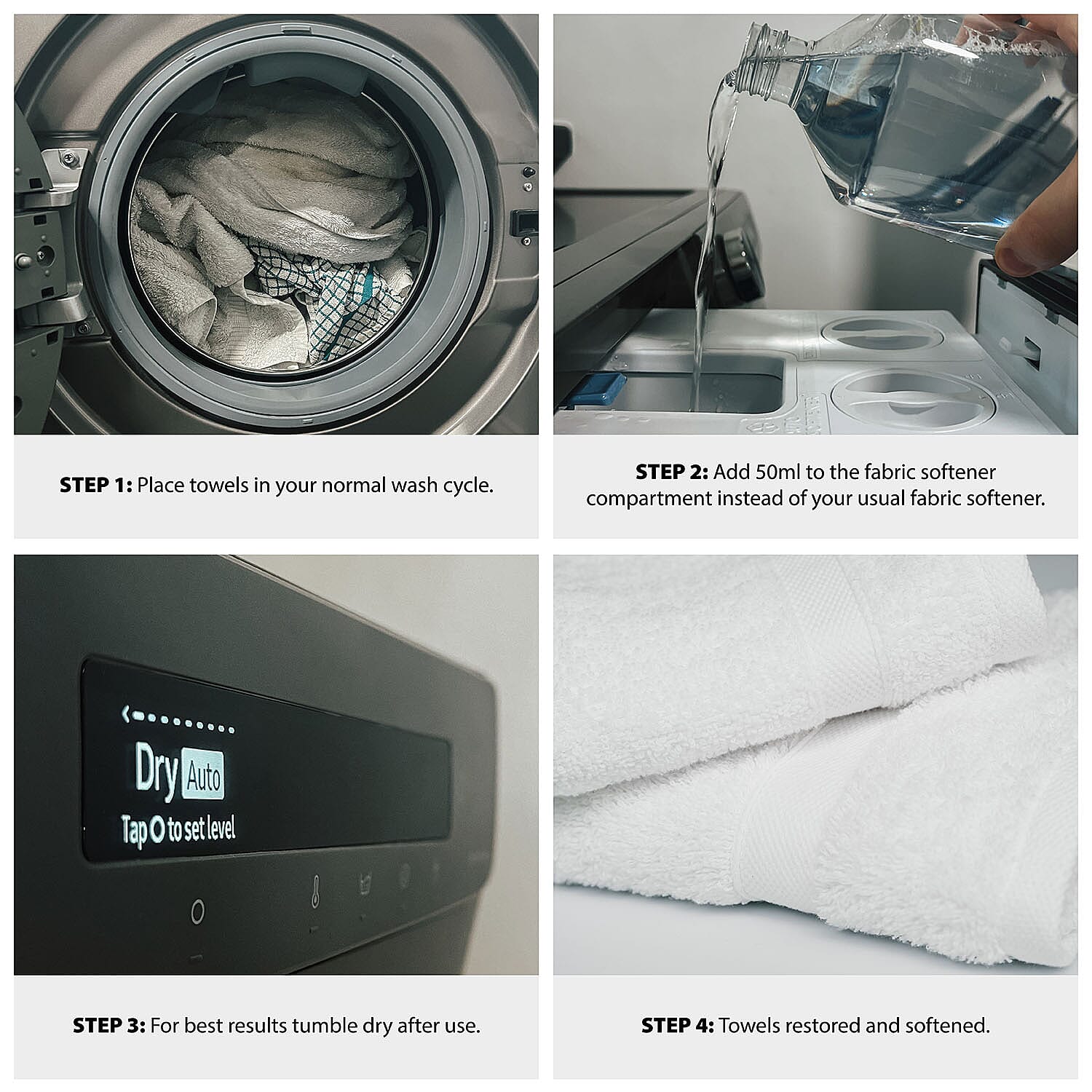 Home Smart Towel Reviver 1L - Spray Nozzle Included - White 7362121 1