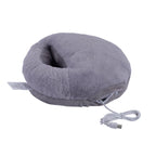 Homesmart Heated Faux Fur Foot Cosy with USB Cable (Size 29x25x5 Cm) - Grey