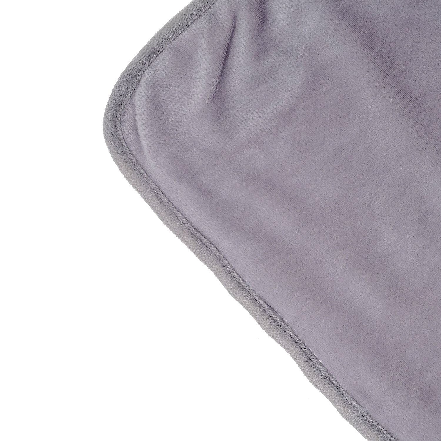 Homesmart Sherpa Lined Pain Relief Heating Mat with USB Cable (Size 95x70 Cm) - Grey 7138908 5