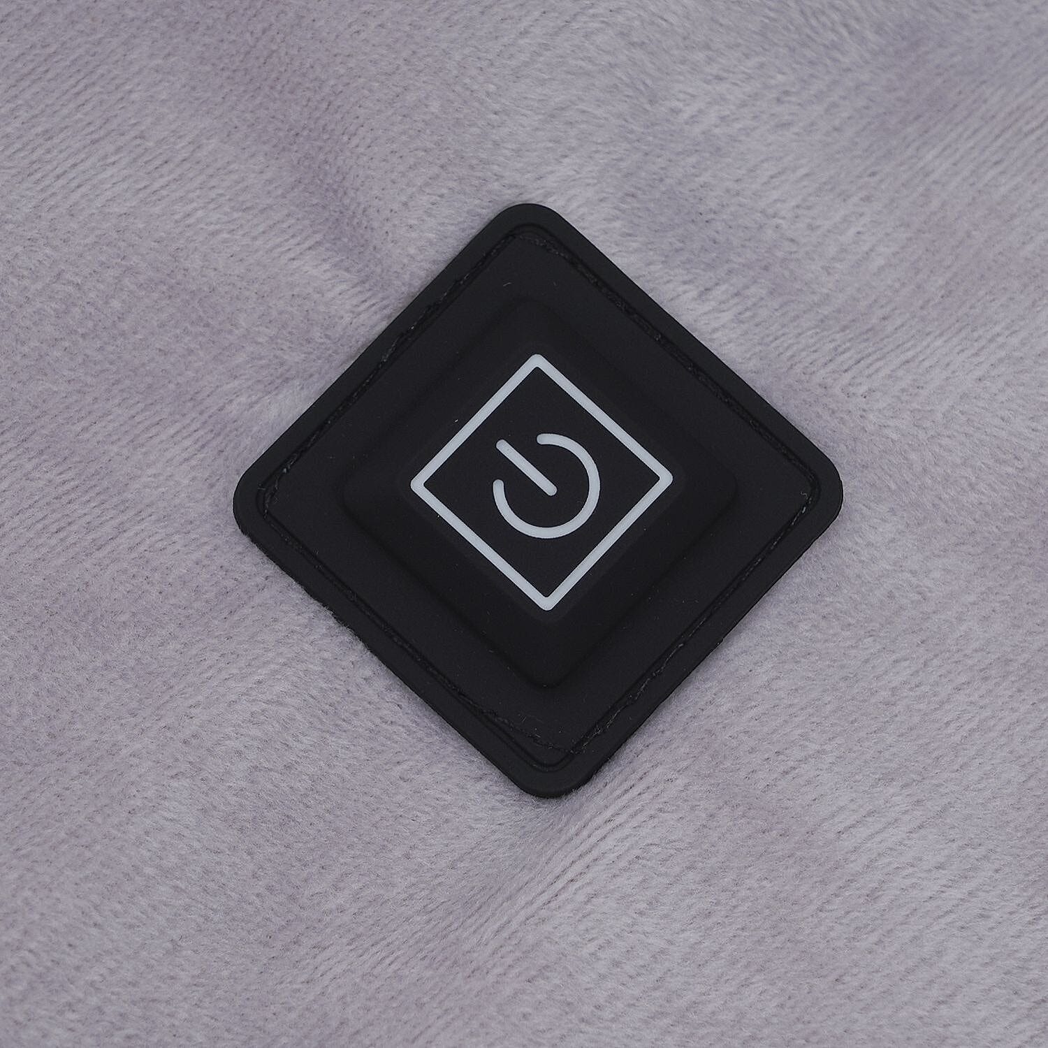 Homesmart Sherpa Lined Pain Relief Heating Mat with USB Cable (Size 95x70 Cm) - Grey 7138908 6
