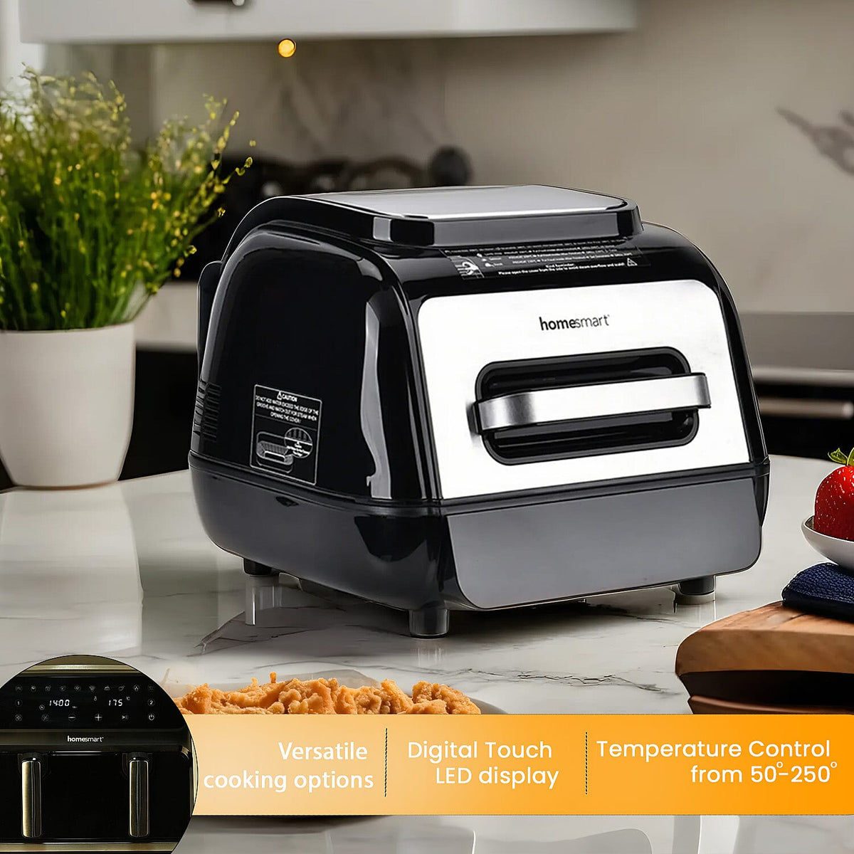 HomeSmart Steam and Grill Air-fryer 6L 7691353 6
