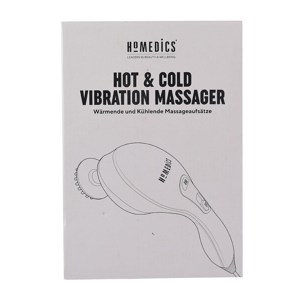HoMedics Corded Hot - Cold Hand Massager with 8 Attachments (- EU plug with UK adaptor)
