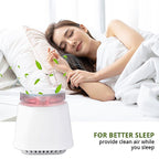 Homesmart 2 in 1 Air Purifier with Colour Changing Night Light (Size 15x13 Cm)