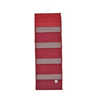 Homesmart 4 Layer Hanging Organizer For Handbags (Size - 120x40x16 cm) - Burgundy