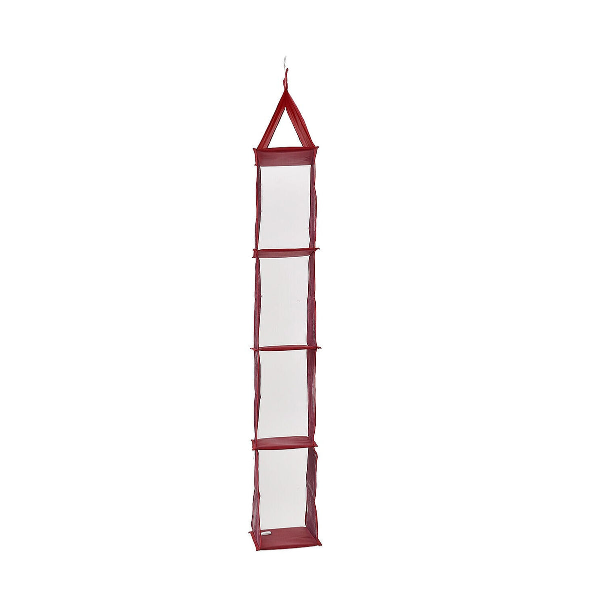 Homesmart 4 Layer Hanging Organizer For Handbags (Size - 120x40x16 cm) - Burgundy 7262594 4