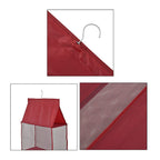 Homesmart 4 Layer Hanging Organizer For Handbags (Size - 120x40x16 cm) - Burgundy