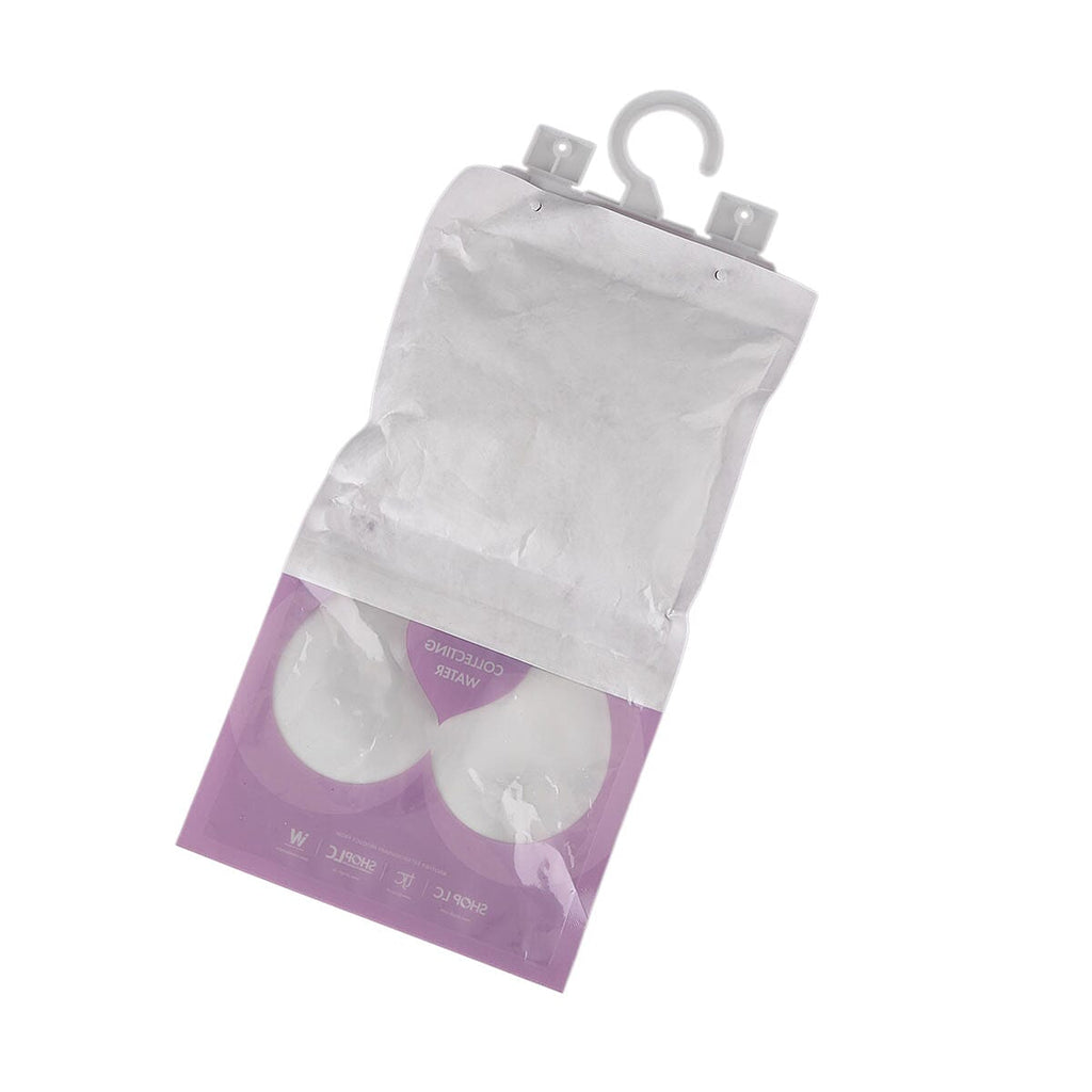 Home Smart 10-Pack Lavender Hanging Dehumidifier Bags - 220g Scented Moisture Absorber with Hook for Wardrobes, Cupboards and Caravans