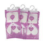 Home Smart 10-Pack Lavender Hanging Dehumidifier Bags - 220g Scented Moisture Absorber with Hook for Wardrobes, Cupboards and Caravans