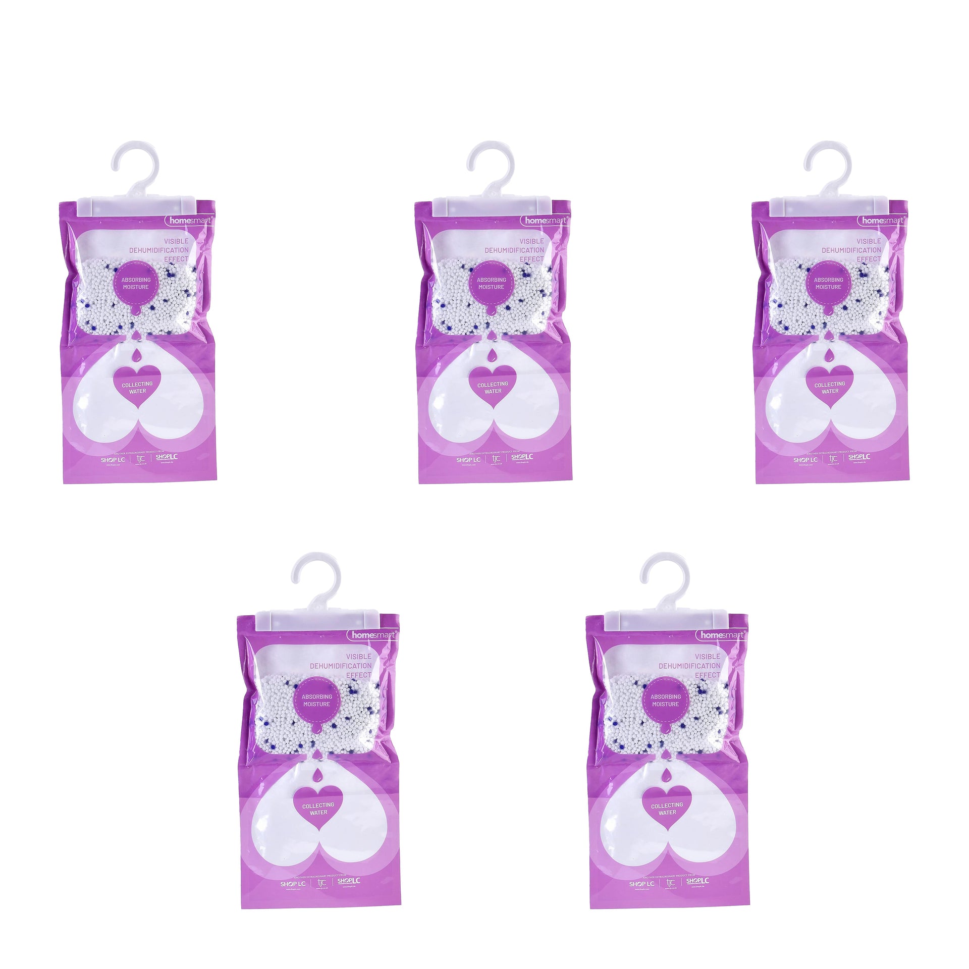Homesmart Hanging Dehumidifier Bags - Set of 5 7818699 0