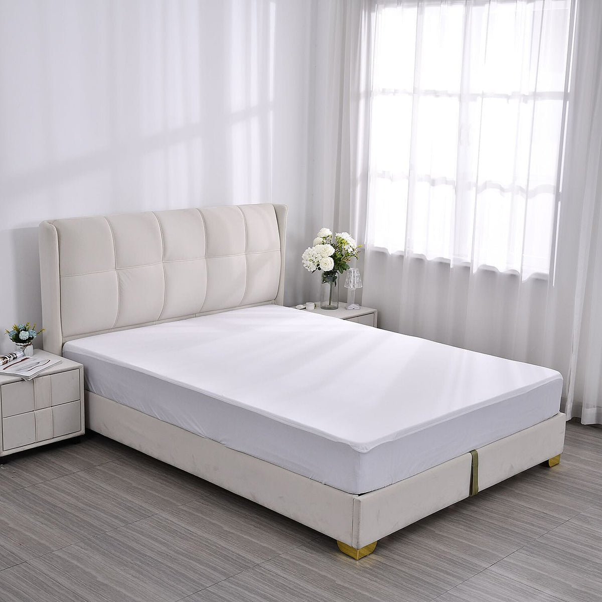 Homesmart Anti Bacterial Waterproof Mattress Protector - Double 7456822 0