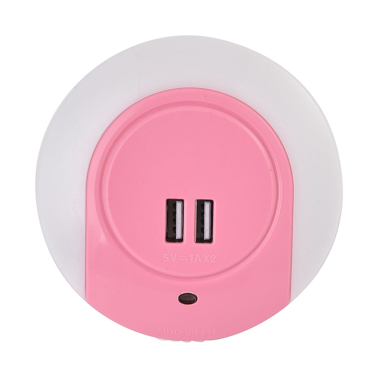 Homesmart Auto Sensor LED Night Light with USB Outlet - Pink 7283397 0