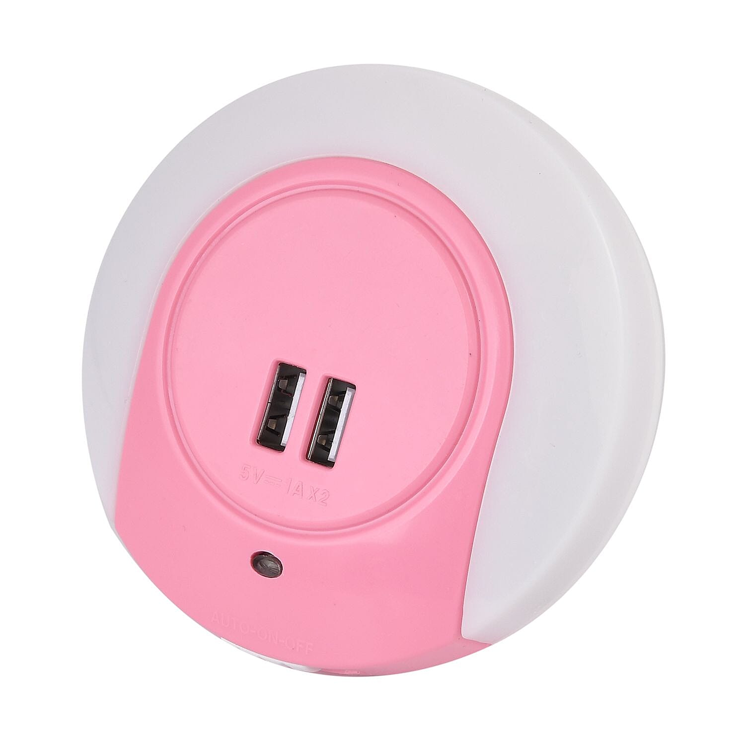 Homesmart Auto Sensor LED Night Light with USB Outlet - Pink 7283397 1