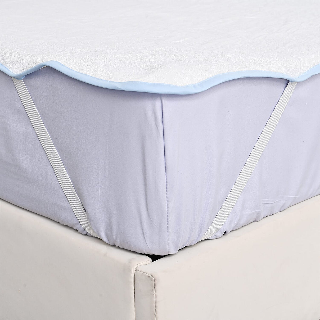 Homesmart Cooling Jacquard Waterproof Mattress Protector with Anchor Band Fit (200x150cm) - White 8047192 3