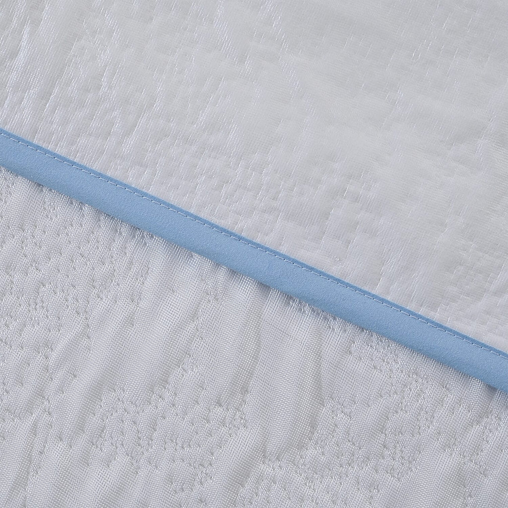 Luxury Cooling Jaquard Waterproof Mattress Protector - With Anchor Band Fit (Machine Washable) - Size Super King