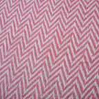 Hush Heaven 100% Soft Cotton Chevron Weaved Throw Blanket (200x150cm) - Light Pink