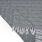 Hush Heaven 100% Soft Cotton Triangle Weaved Throw Blanket (200x150cm) - Navy