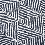 Hush Heaven 100% Soft Cotton Triangle Weaved Throw Blanket (200x150cm) - Navy