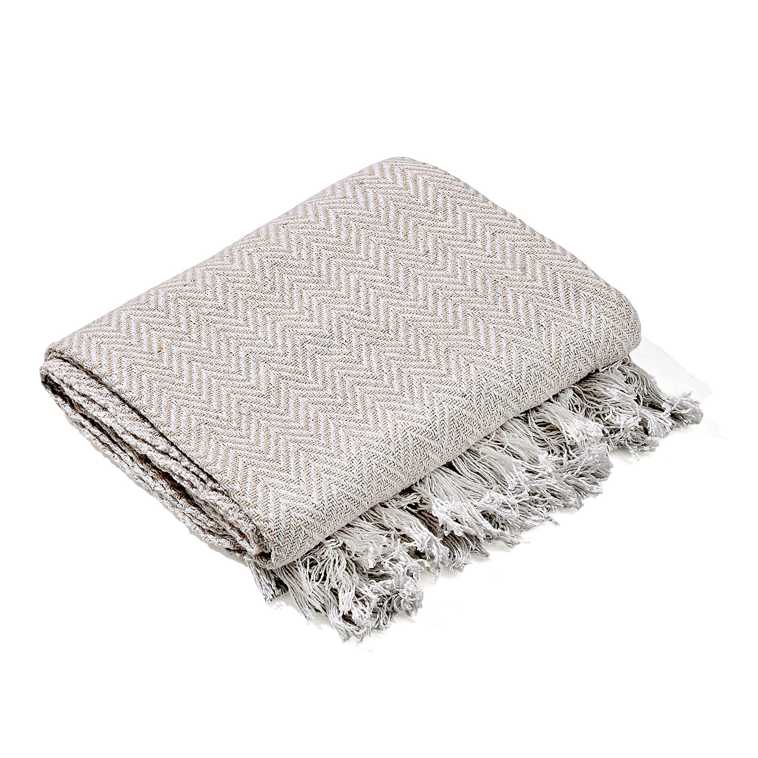 Homesmart Cotton Chevron Throw Blanket 8129555 4