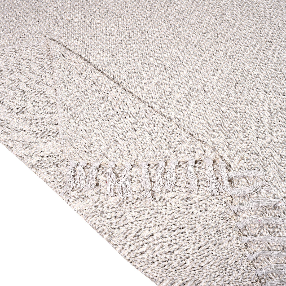Homesmart Cotton Chevron Throw Blanket 8129555 7
