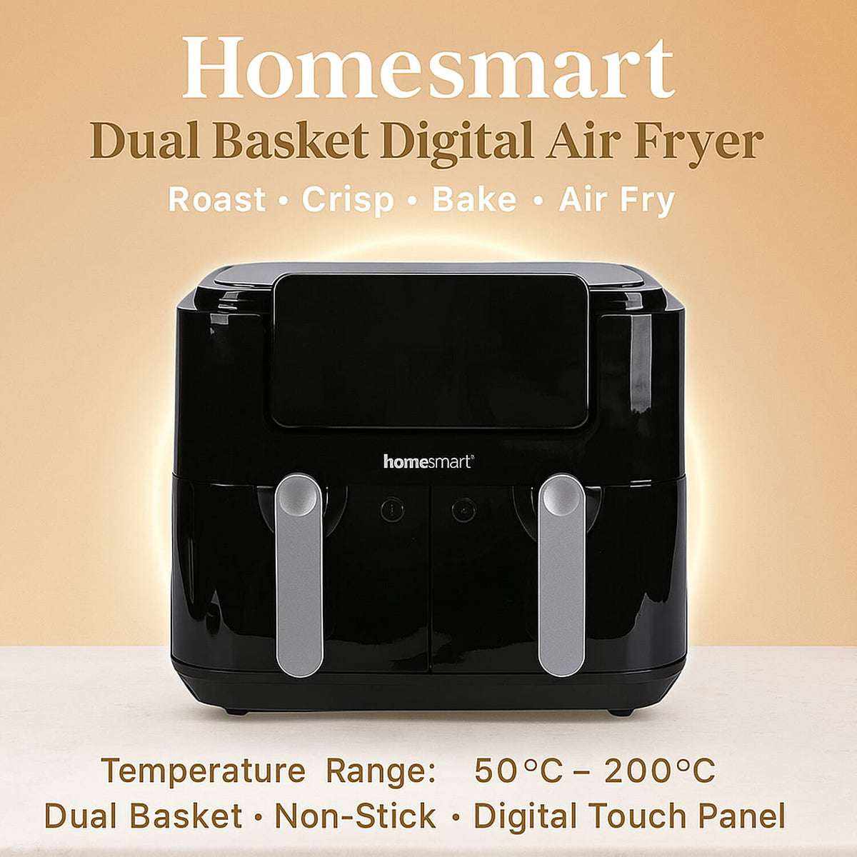 Homesmart Dual Basket Digital Air Fryer with 360Â° Hot Air Circulation 7828955 1