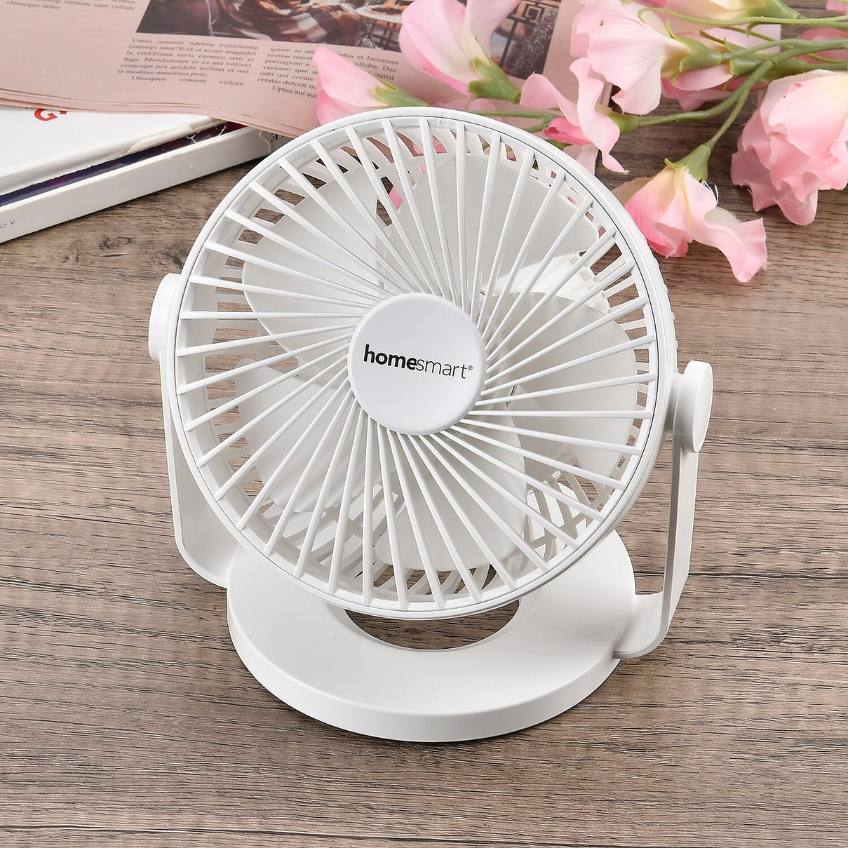 Homesmart Portable USB Table Fan with 1200mAh Battery 7700225 2