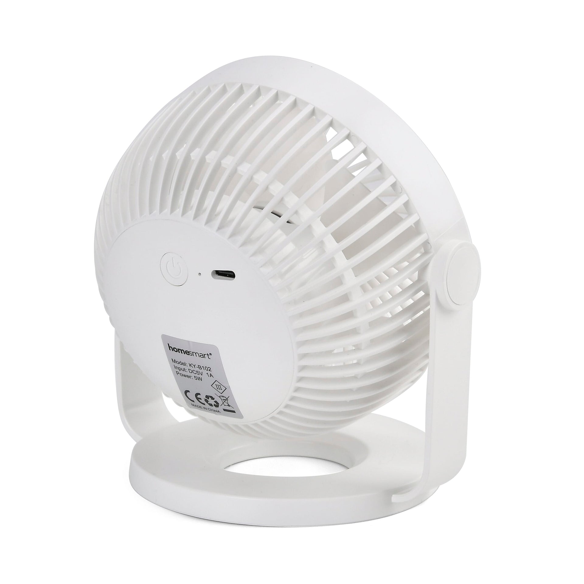 Homesmart Portable USB Table Fan with 1200mAh Battery 7700225 4