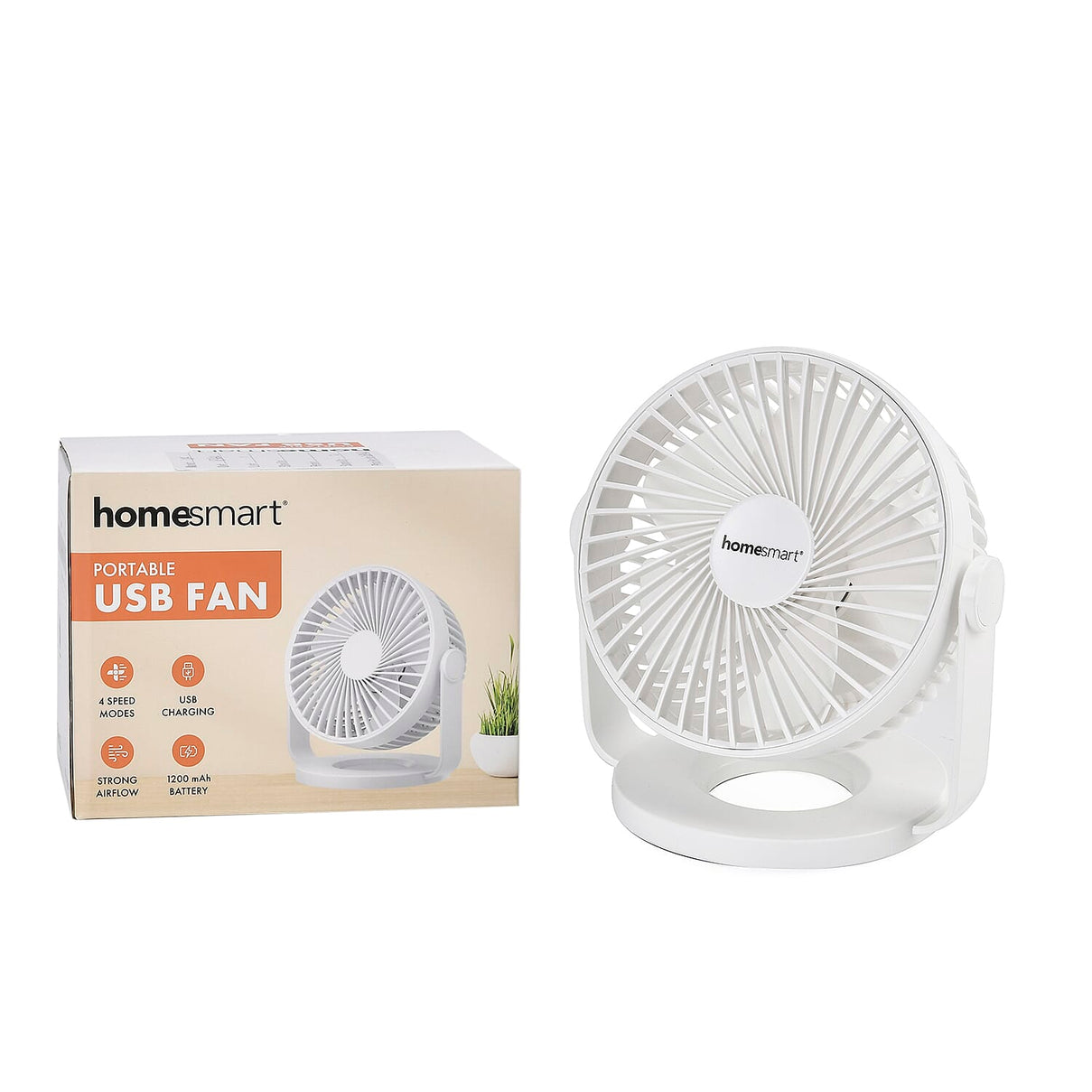 Homesmart Portable USB Table Fan with 1200mAh Battery 7700225 8