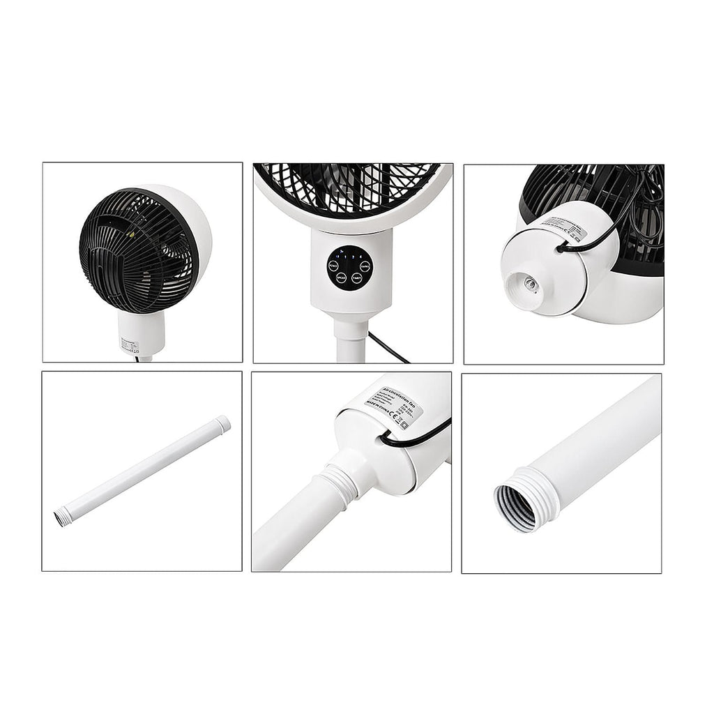 Energy Effiicient Low Noise Super Powerful Air Circulation Fan with Remote Control (35W) - White 88cm