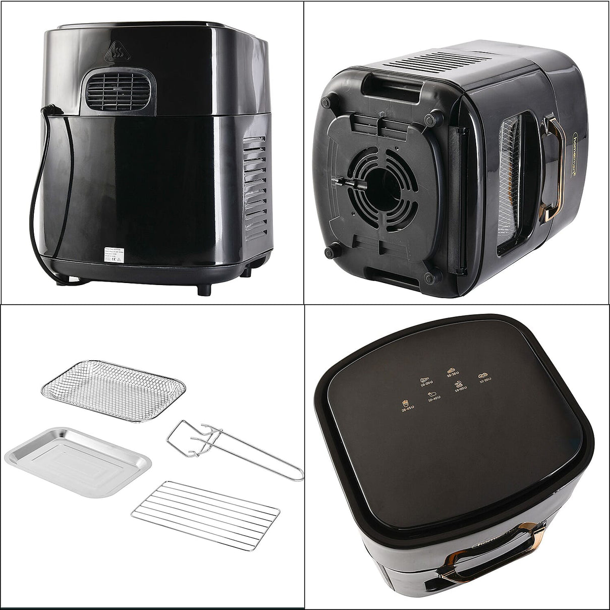 Homesmart 15 Litre Air Fryer (1400W) - Black 7264491 7
