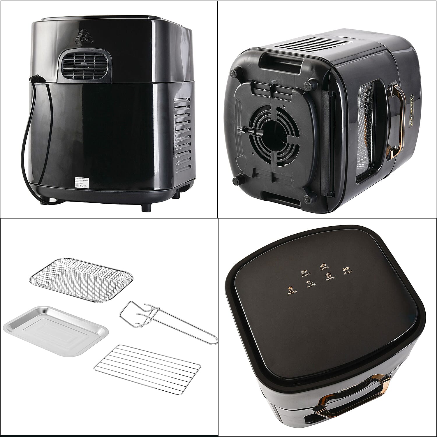 Homesmart 15 Litre Air Fryer (1400W) - Black 7264491 7