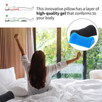 Homesmart Gel Back Support Pillow (Size S,26x16x9 cm) - Black