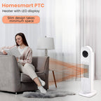 Homesmart Heater with Wide Angle Oscillating Function & LED Display (220-240V, 1300-2000W), Safety Trip Feature