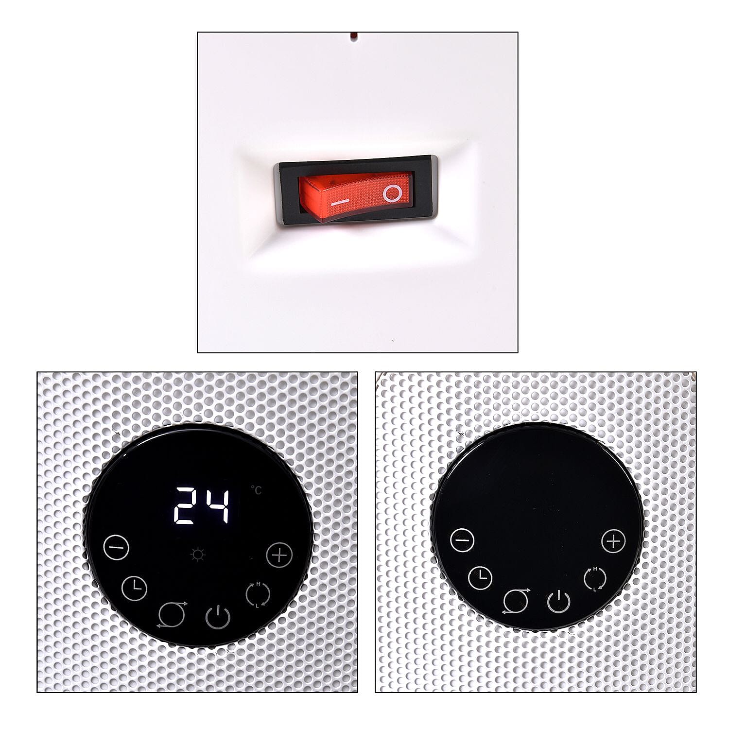 Homesmart Heater with Wide Angle Oscillating Function &amp; LED Display (220-240V, 1300-2000W), Safety Trip Feature 7636472 8