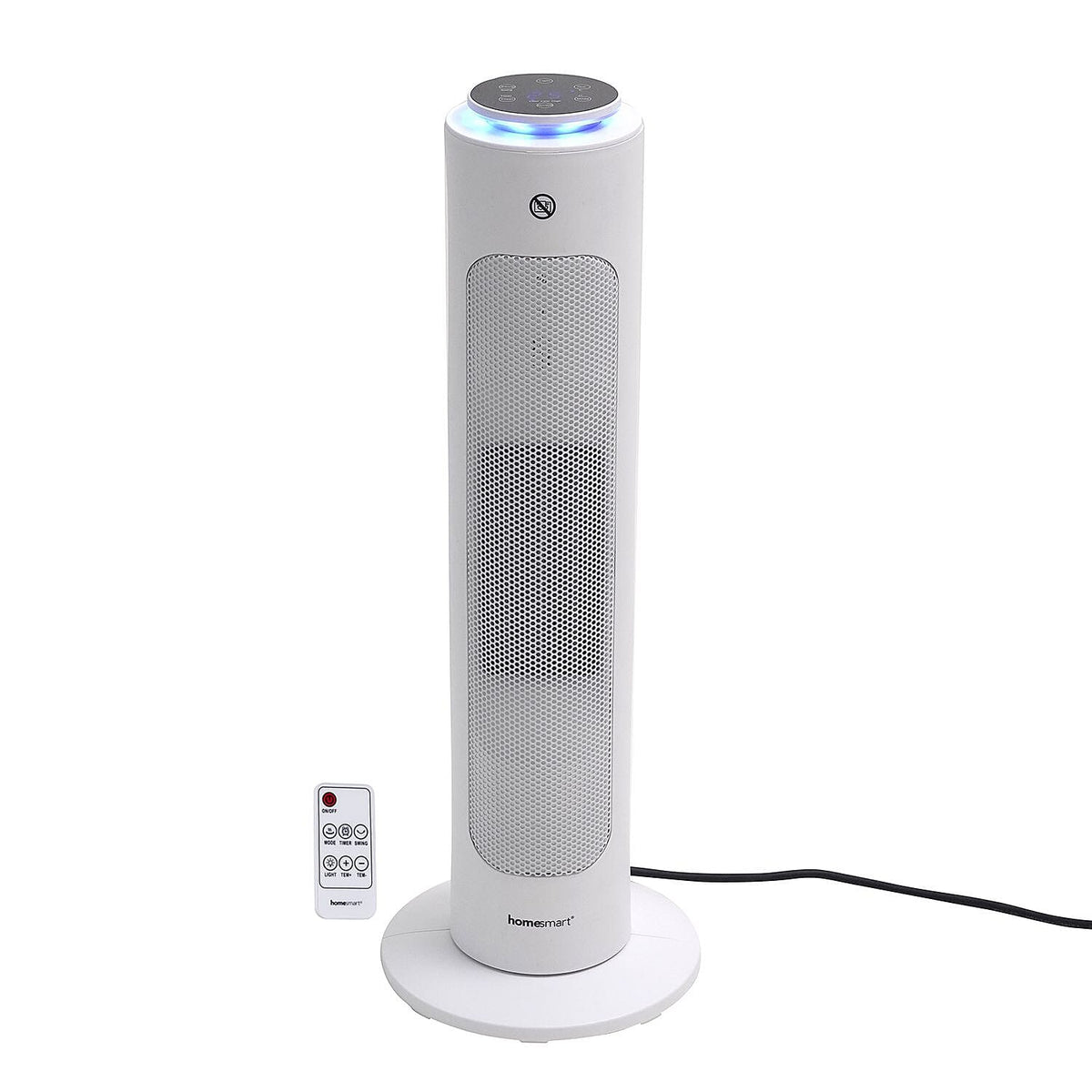 Homesmart Portable Remote Control Heater with 3 Mode Technology and 60 Degree Wide Angle Swing (1300-2000W) With Ambient Light 7643053 0