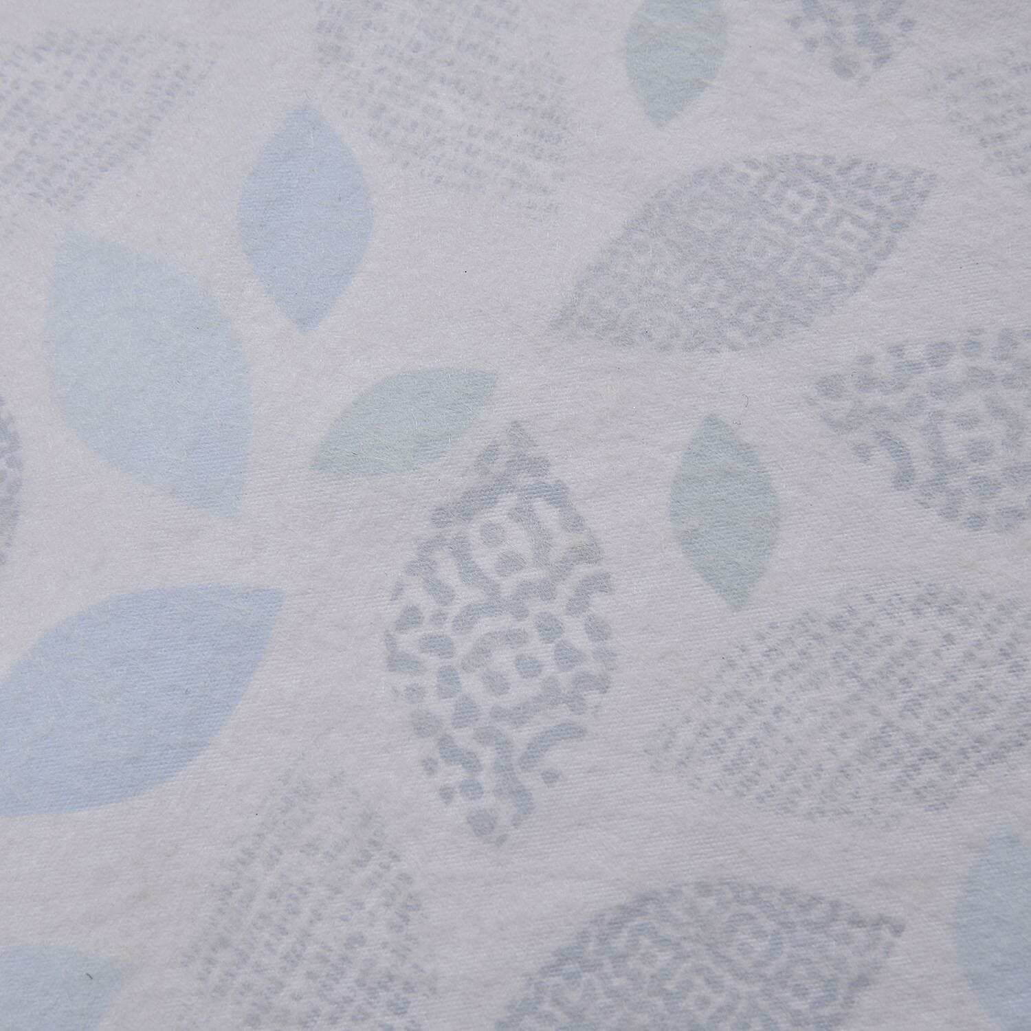 Homesmart Leaves Pattern Rectangle Table Cloth (Size 193x86 cm) - White and Multi 7276191 4