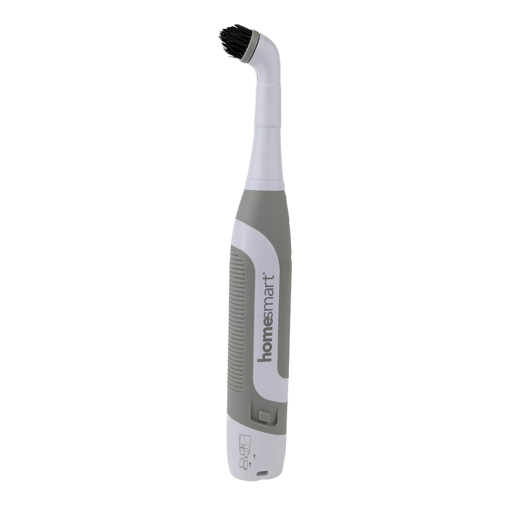 Homesmart Multi-Purpose Electric Scrubber with 5 Different Brush Heads (4 x AA Battery Not Inc.) - Grey