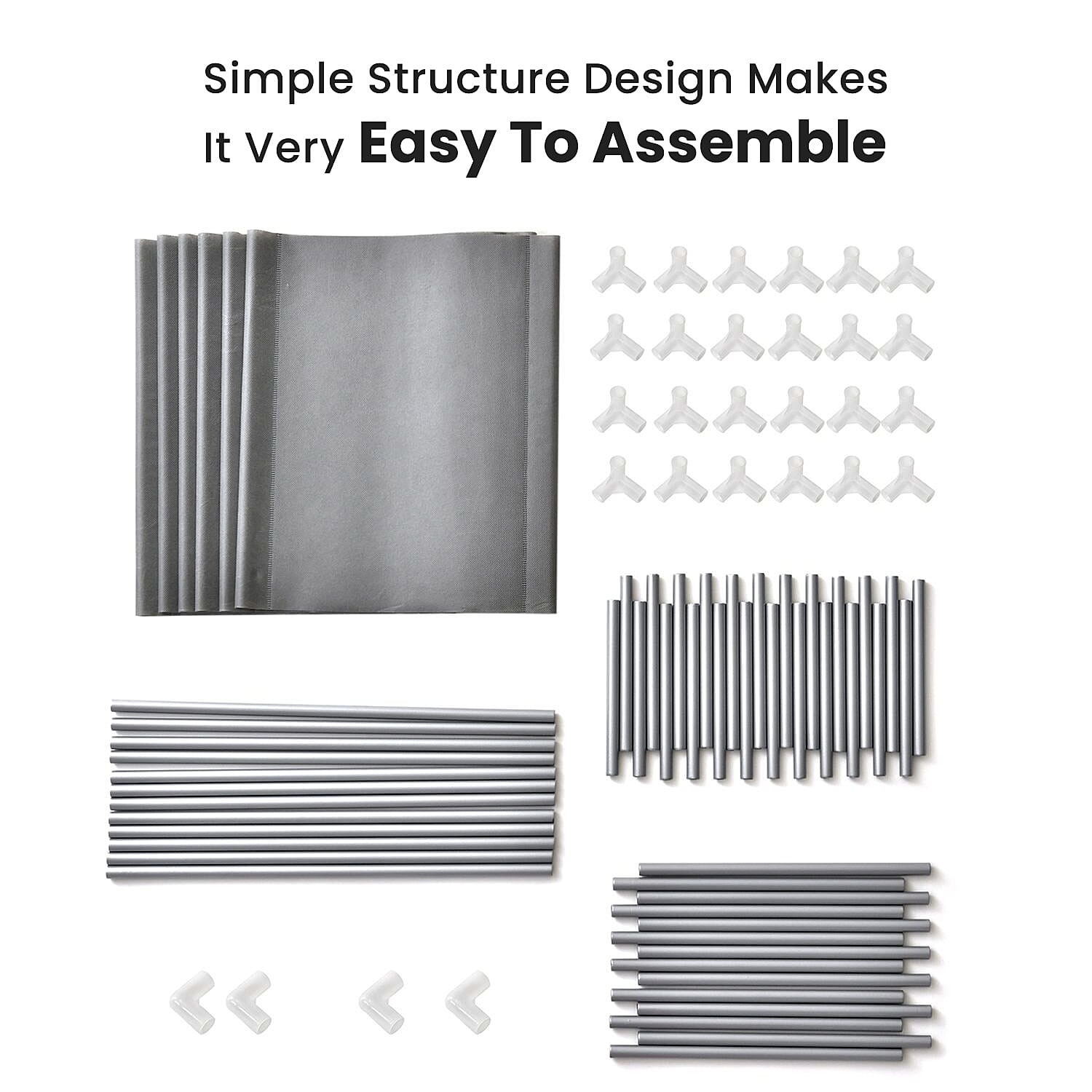 Homesmart Multipurpose 6 Layer Shoe Rack (Size 100x43x29 Cm) - Grey 8946845 5