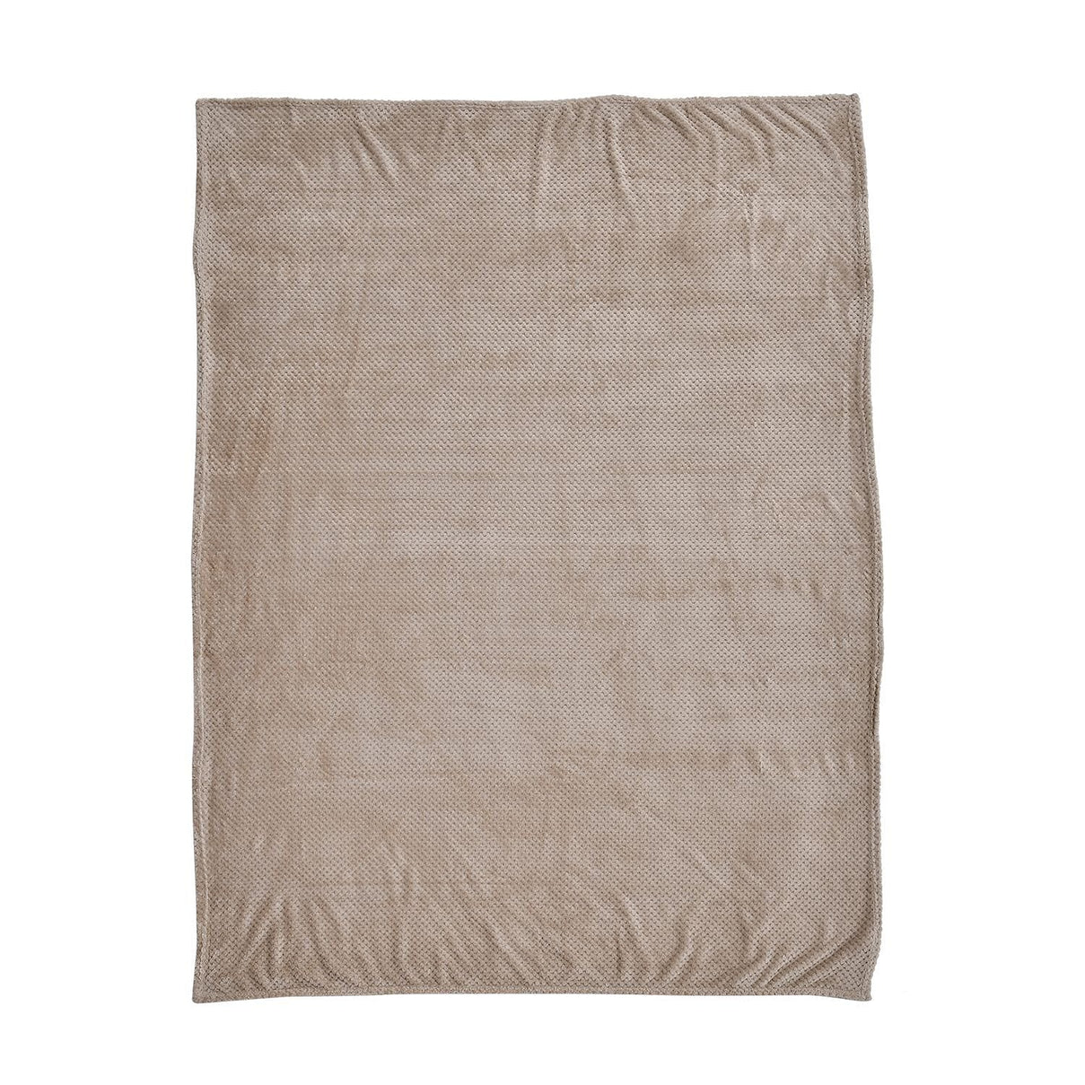 Homesmart Flannel Textured Blanket 260gsm (Size 210x150 cm) - Beige 7231549 2